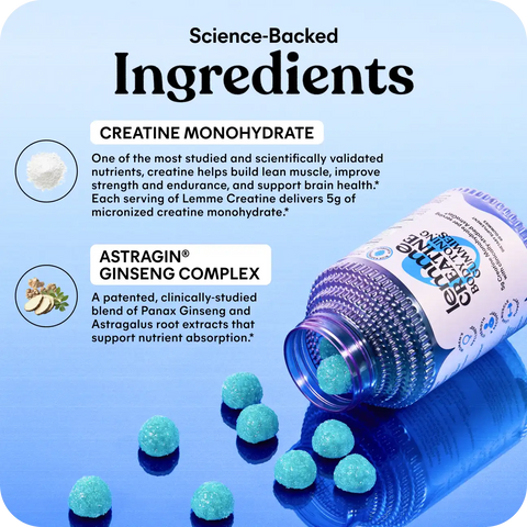 Lemme Creatine Gummies (Blue Raspberry)